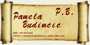 Pamela Budimčić vizit kartica